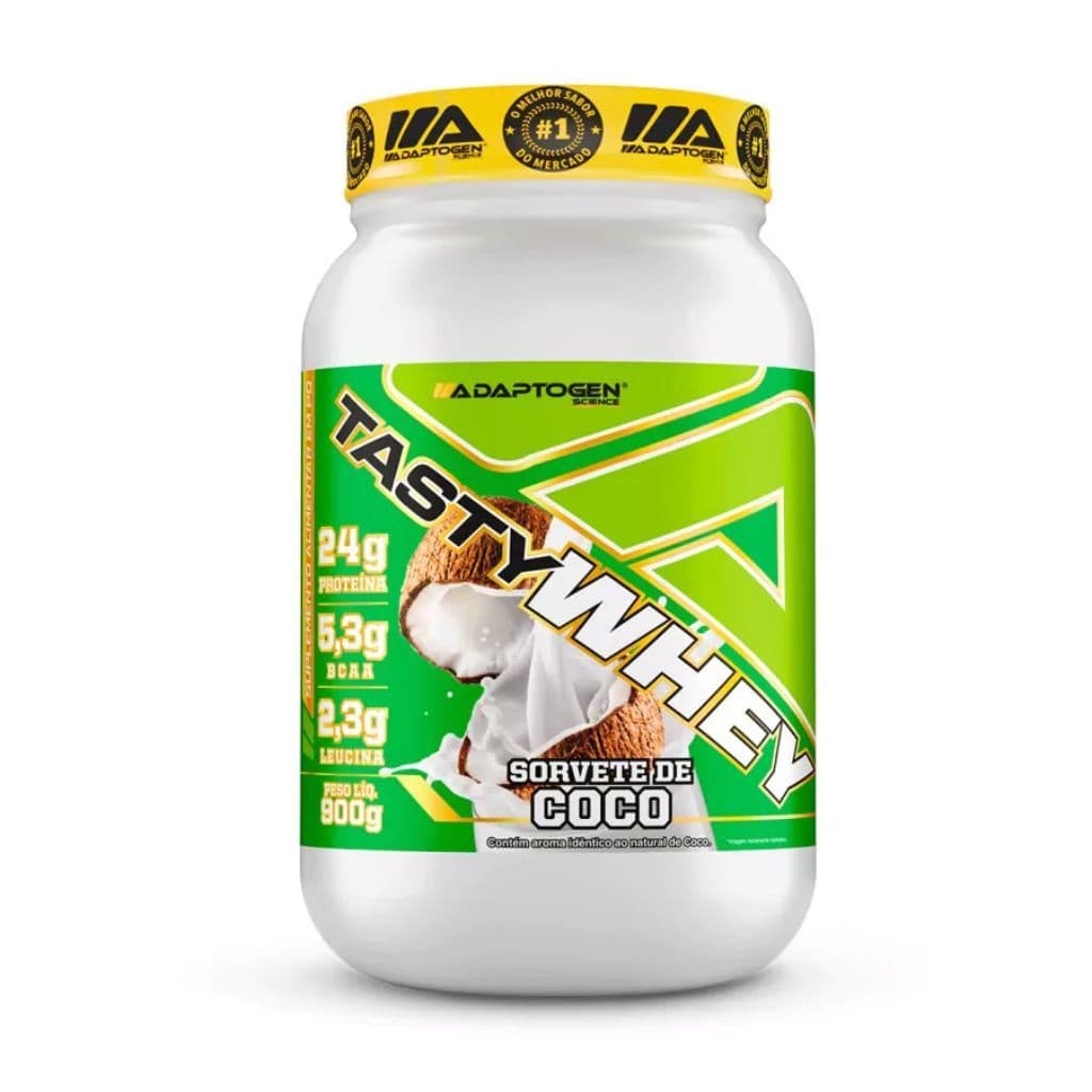 Tasty Whey 900g Sorvete de Coco Adaptogen