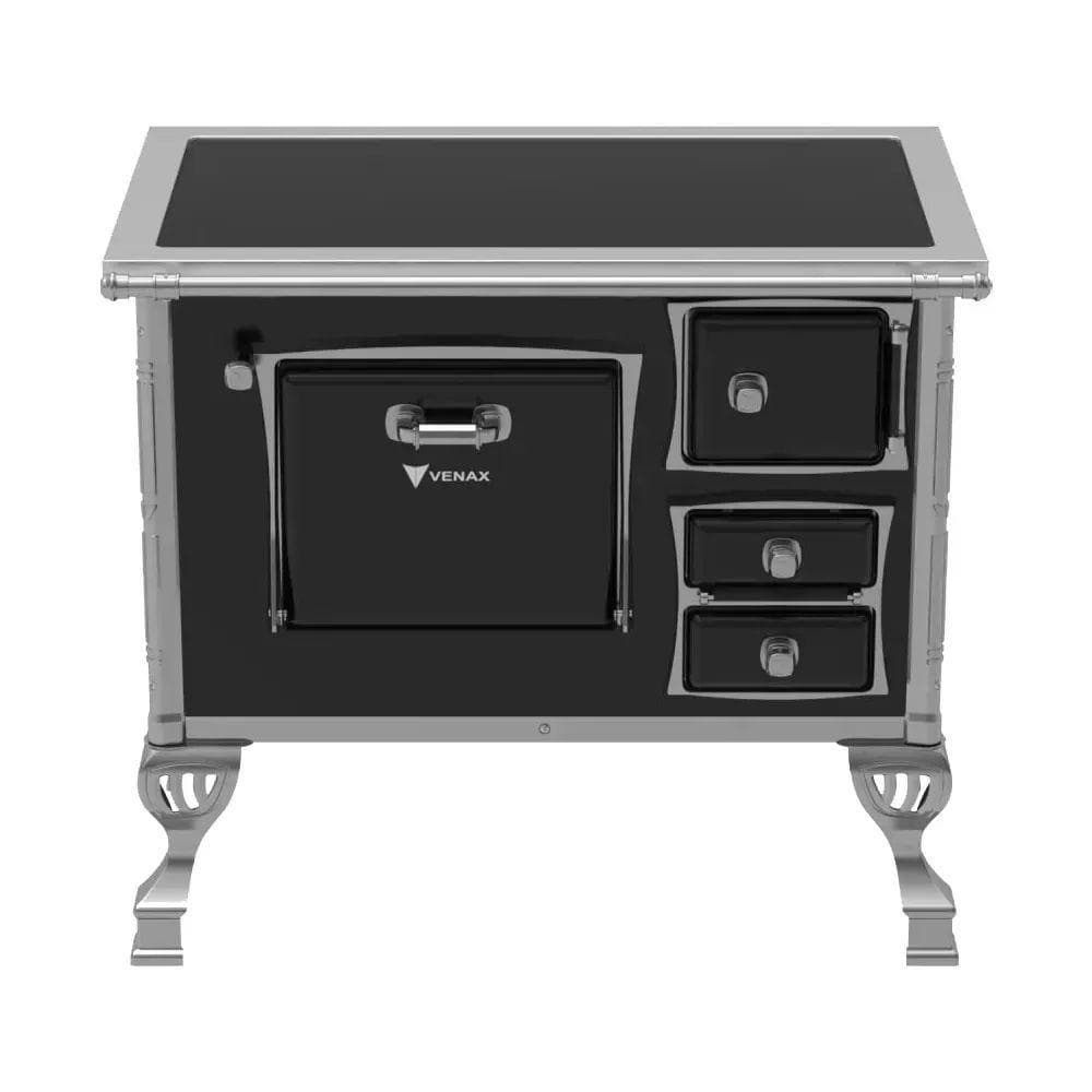 Fogão a Lenha N1 GII Premium Venax N1GII-PT-CVD-E Preto Esquerda