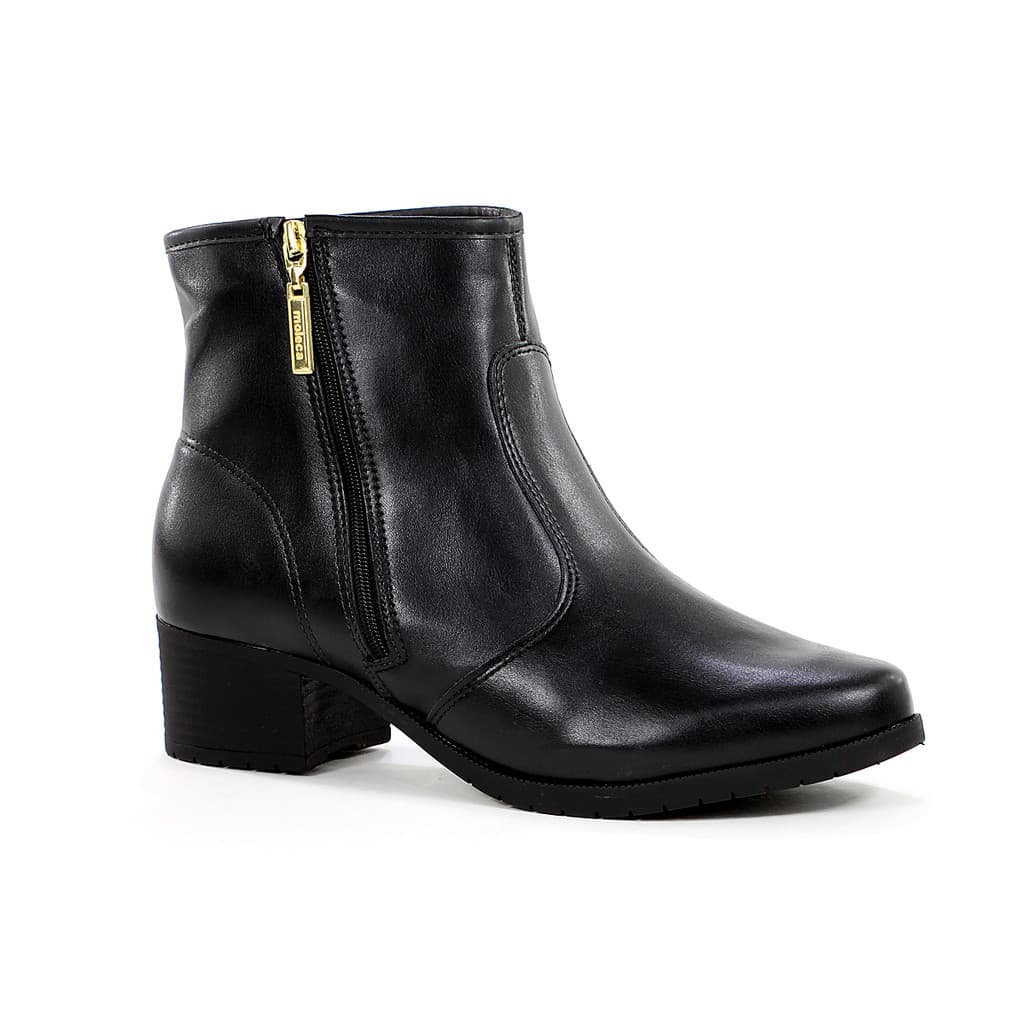 Bota Moleca Genebra Salto Baixo Preto - Feminino