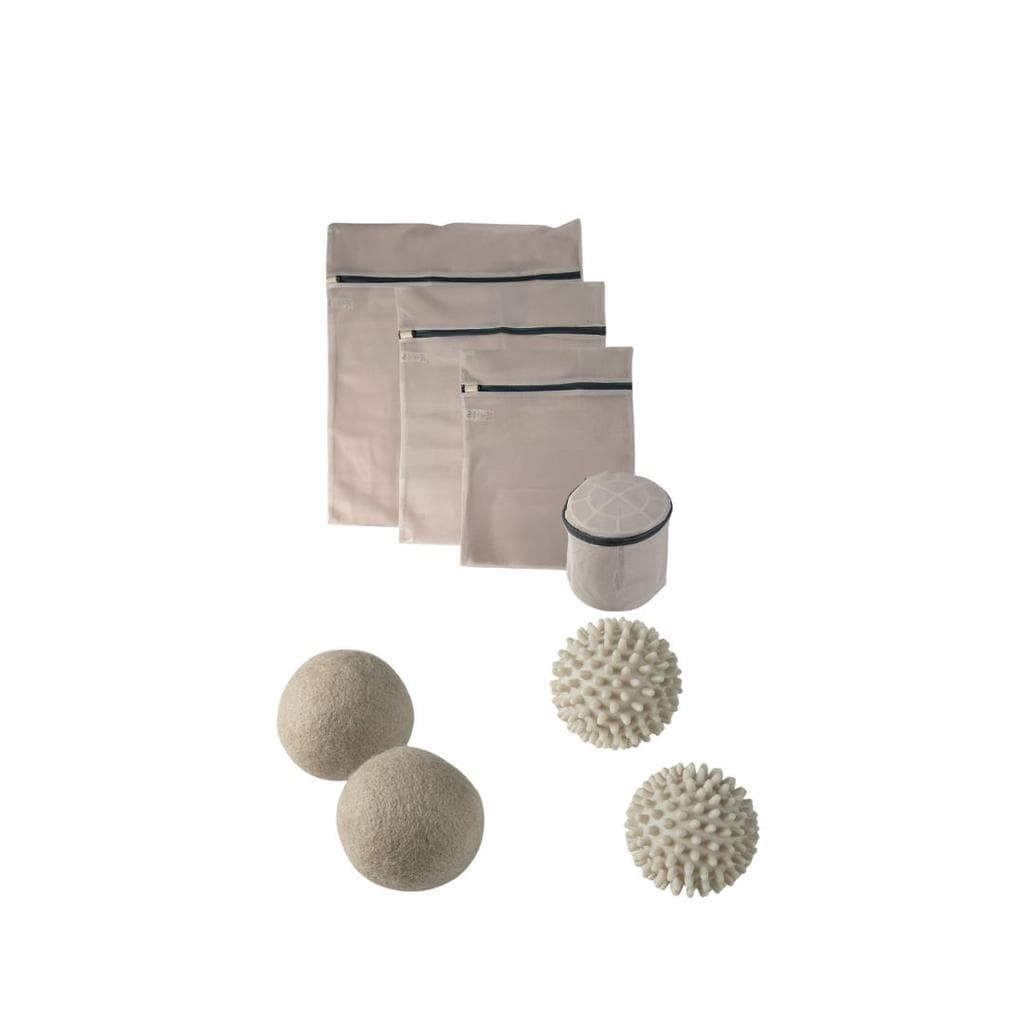 Kit Sacos de lavar roupa + esferas de secar roupa Ou Linha Flow