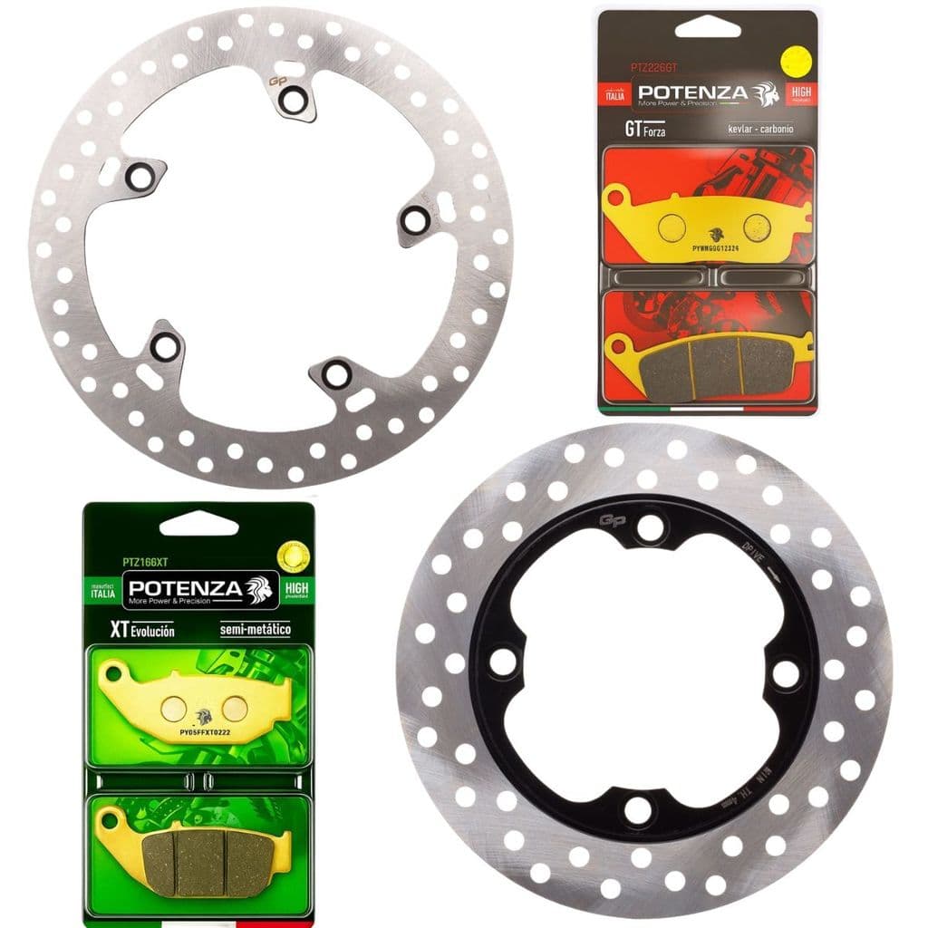 Kit Discos de Freio Cb 250f Twister Abs 2016-2022 + Pastilhas Potenza