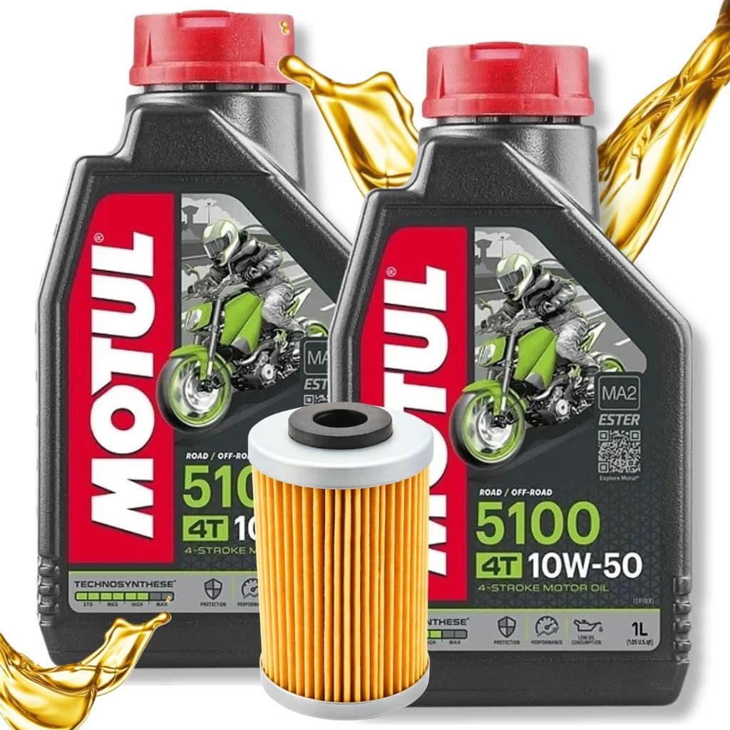 Troca de Óleo P/ Bajaj Dominar 400 Motul 5100 10w50 + Filtro
