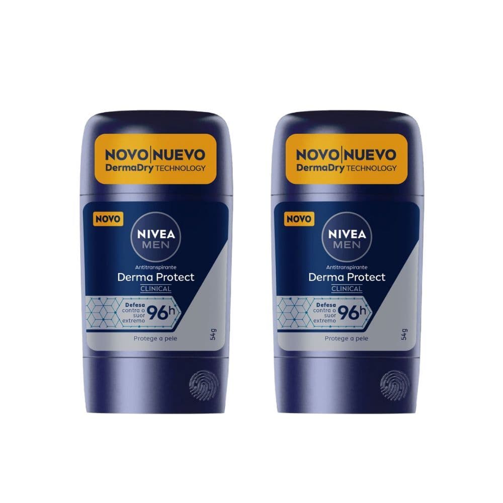 Kit 2 Desodorante Nivea Men Stick Derma Protect Clinical 58g