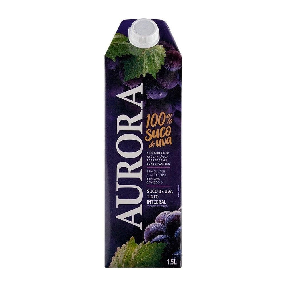 Suco de Uva Integral Aurora Tetra Pack 6x1,5L