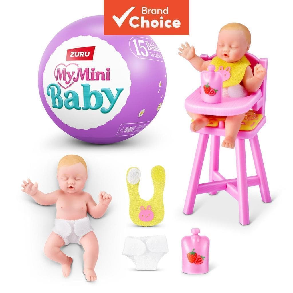 ZURU My Mini Baby Serie 2 Brinquedo Colecionável 5 Cápsula Misteriosa Surpresa Conjunto De Bebê Em Miniatura Realista Pa
