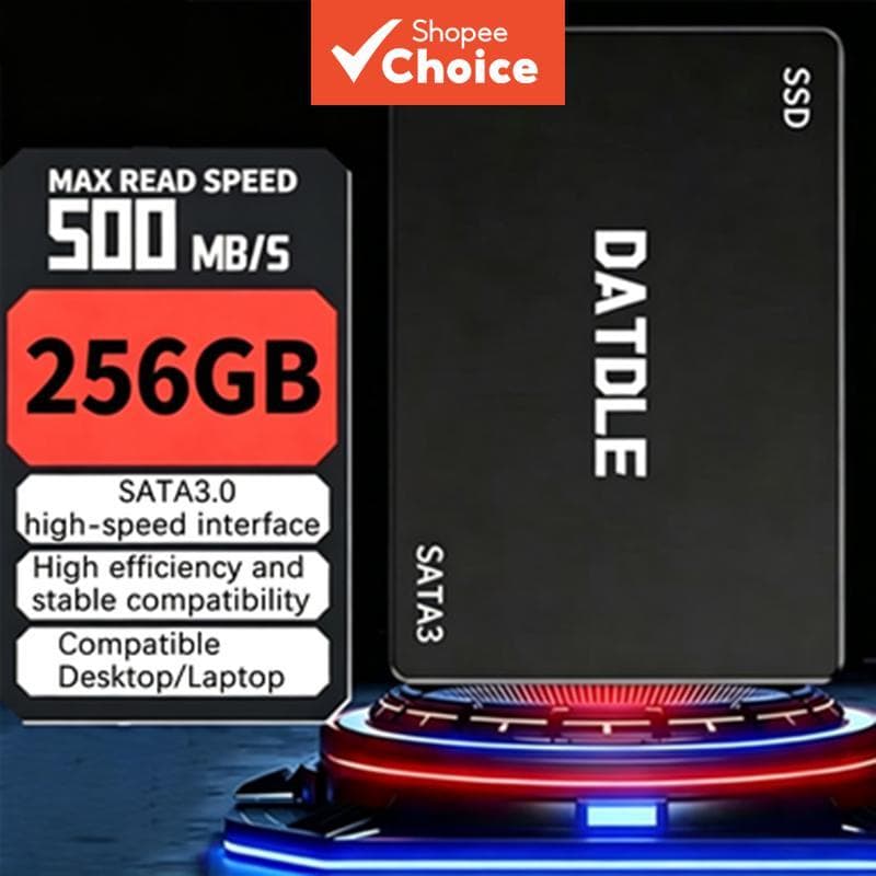 Disco Rígido SSD SATA III de alta velocidade 6Gb/s, compatível com PCs e notebooks, 60GB-256GB opcional, ideal para