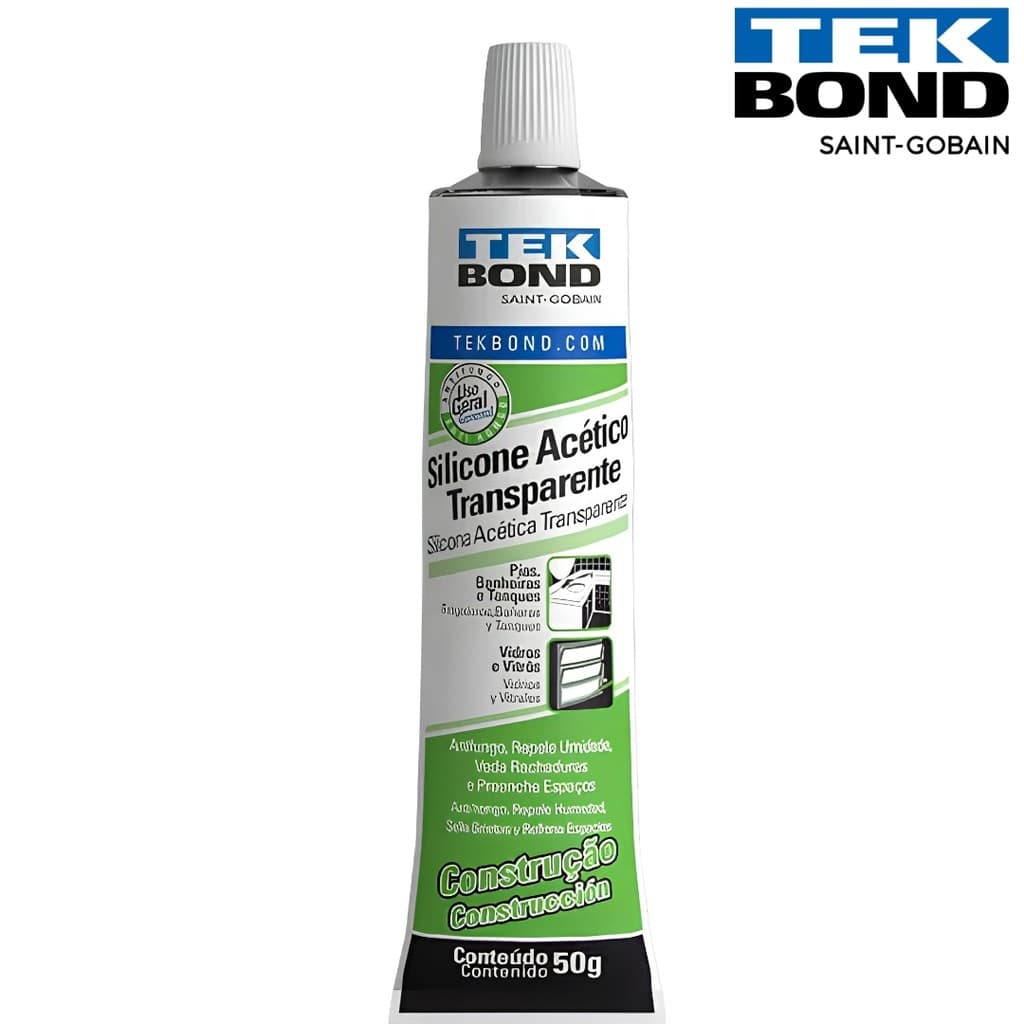 Silicone Acético Construção 50G BLISTER TekBond
