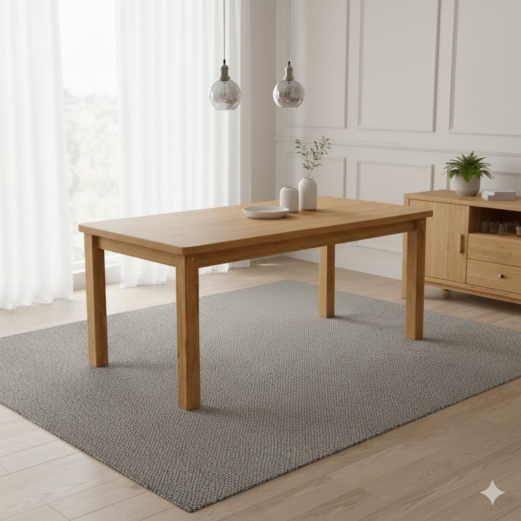 Mesa de Jantar Retangular 8 Lugares 220cm 100% Madeira Maciça Argos Espresso Móveis Marrom/Nogueira 220