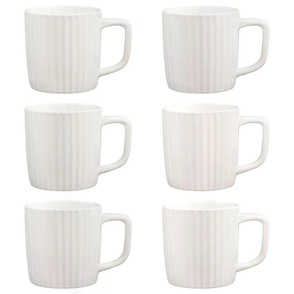 Jogo de 6 Canecas 340 ml Oxford Friss White