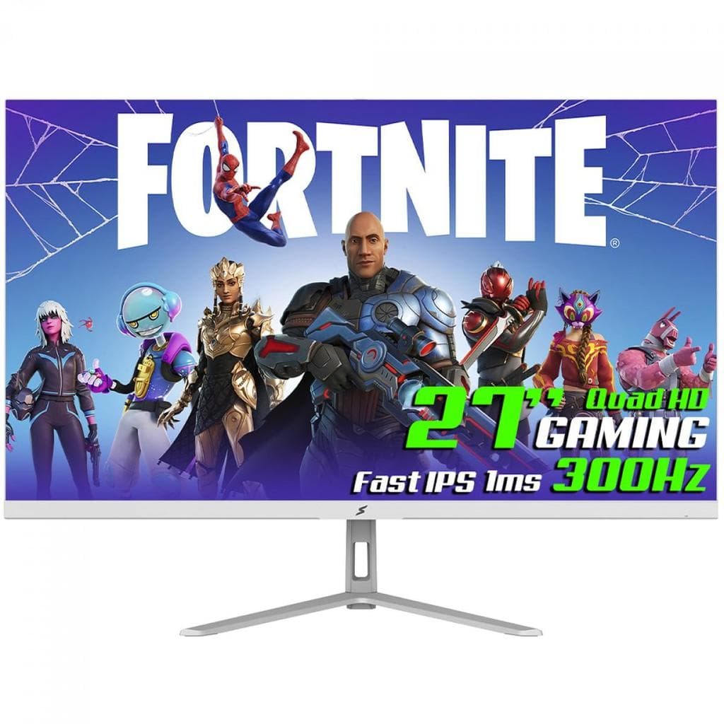 Monitor SuperFrame Crystal 27 Polegadas QHD Fast IPS 300Hz RGB Branco