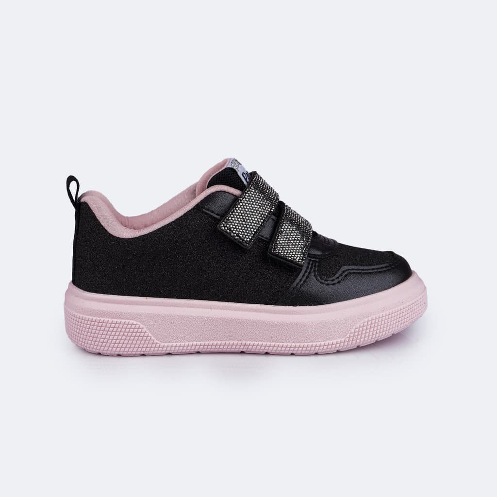 Tênis Infantil Menina com Glitter e Strass Pampili