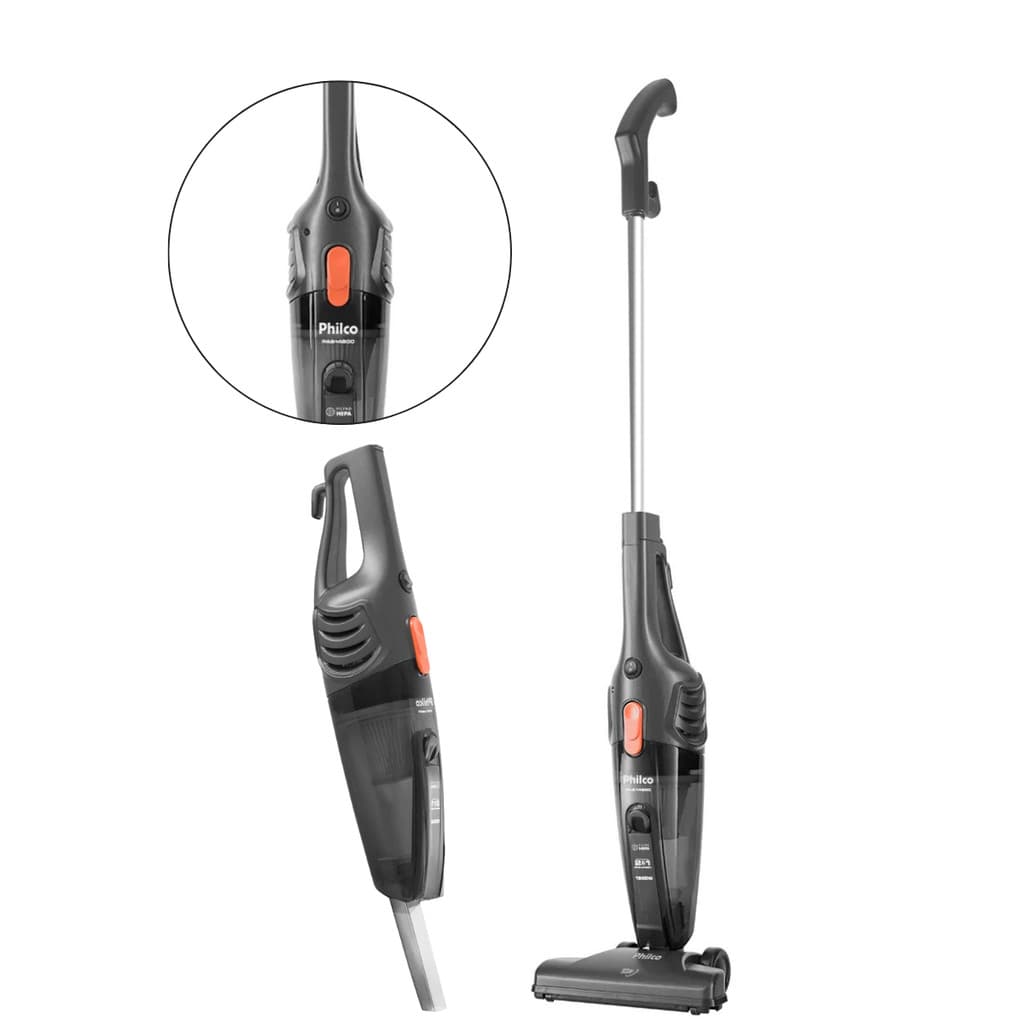 Aspirador de Pó Vertical 2 em 1 1300W Philco