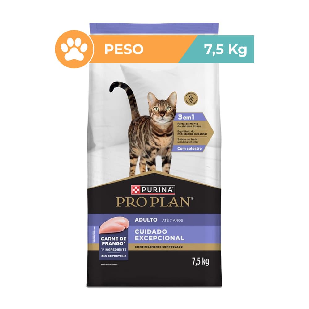 Ração Pro Plan Frango Gatos Adultos Saúde Urinária 7,5kg