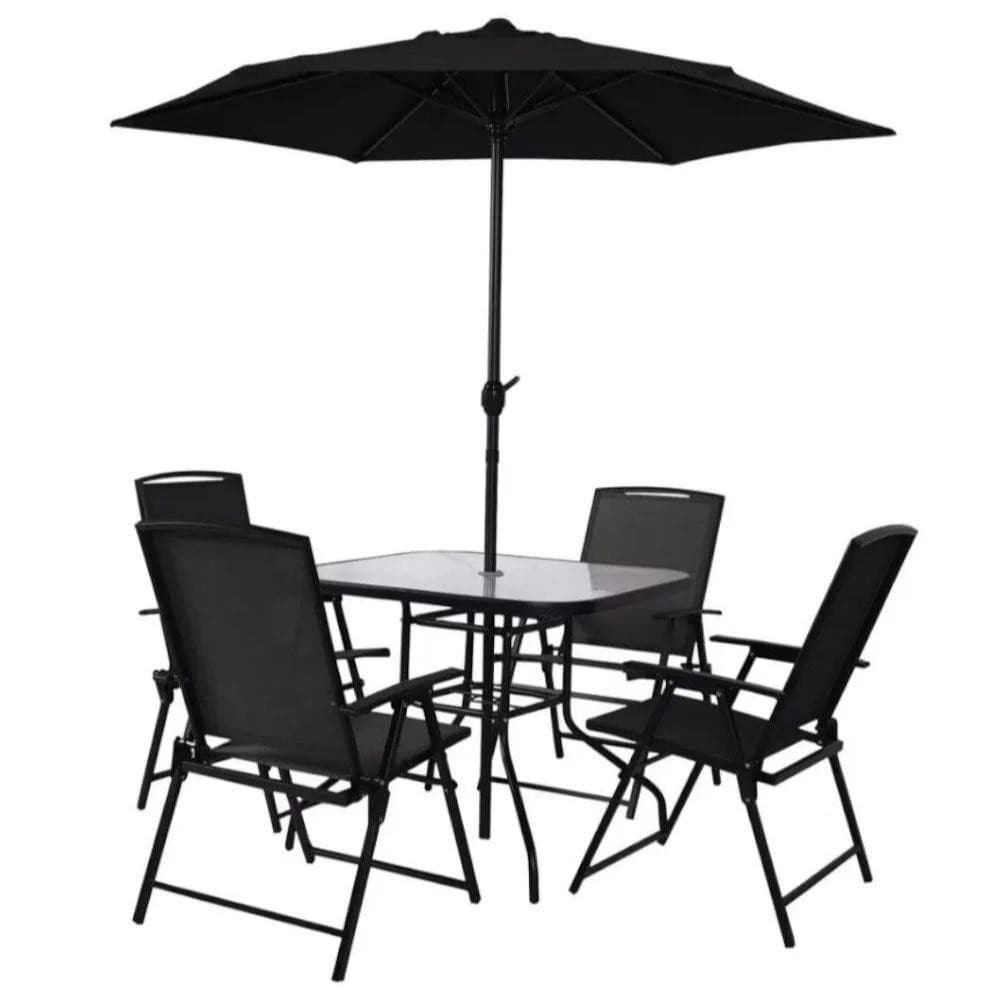 Conjunto Chicago Preto para Jardim 009130 MOR