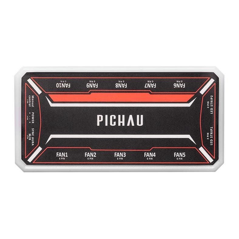 Controladora Pichau Feather X6, ARGB, 10 Portas, PG-FTX6-BK01