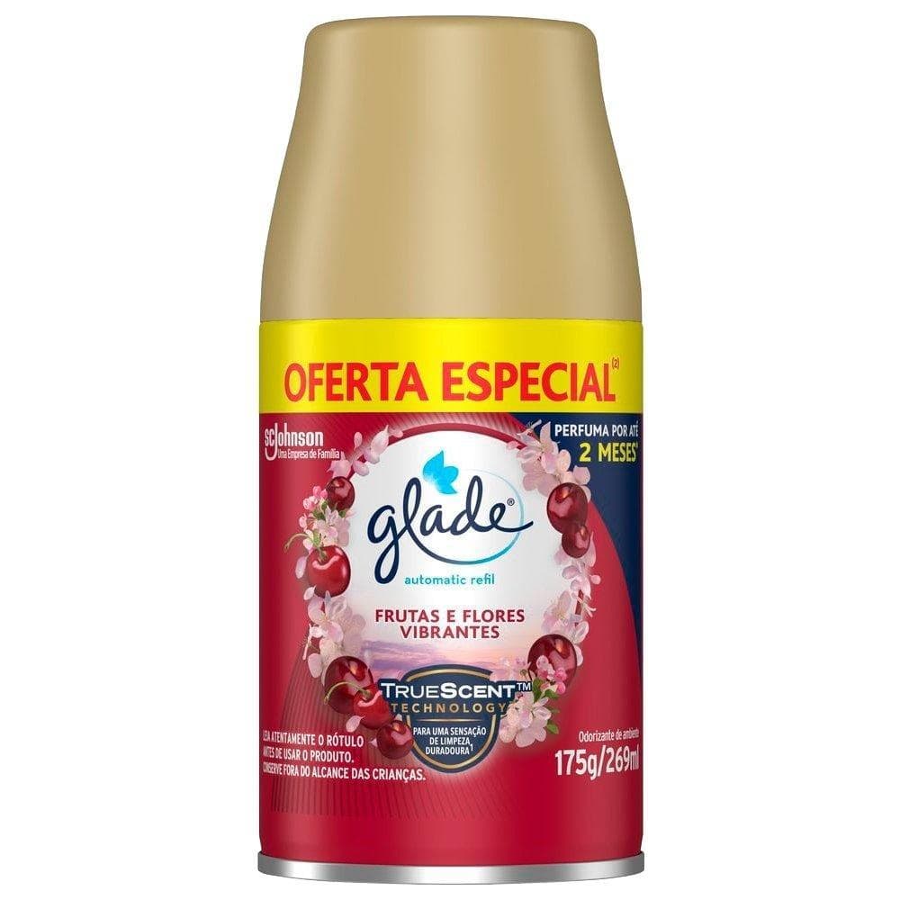 Purificador de Ar Glade Automatic Spray Frutas e Flores Refil 269ml