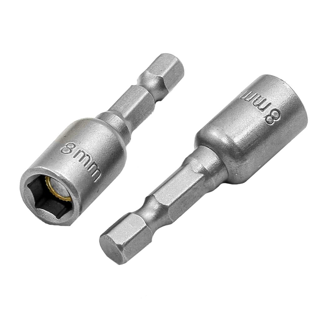 SOQUETE MAGNETICO PARA PARAFUSADEIRA, 8 MM - L 45 MM 2 PC//MTX
