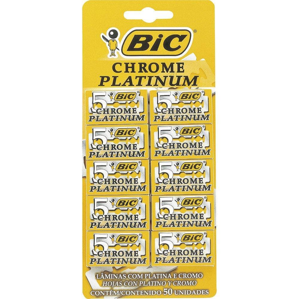 Lâmina Bic Chrome Platinunm 10 Embalagens com 5 Unidades