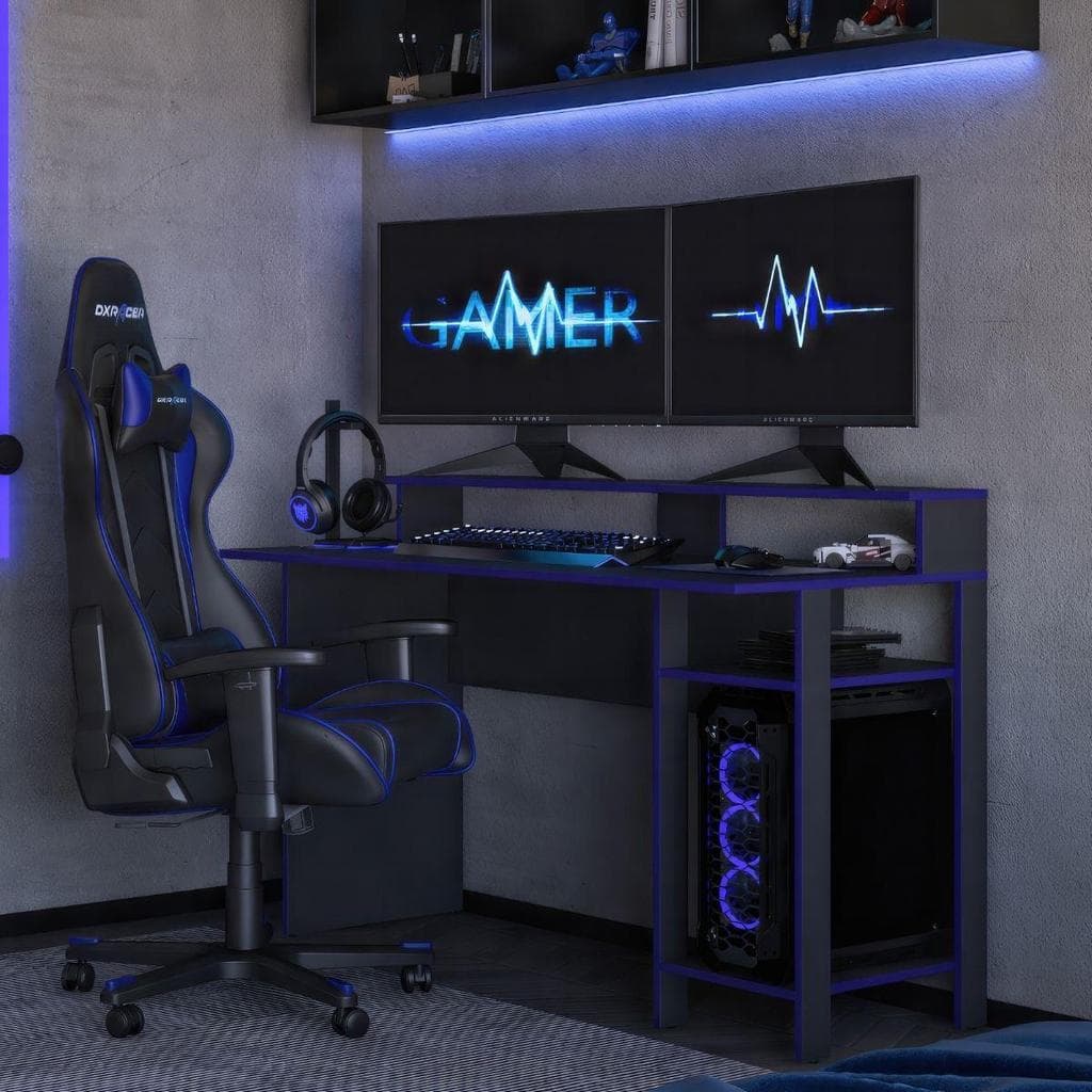 Mesa Gamer para Computador 136cm Multimóveis CR25357