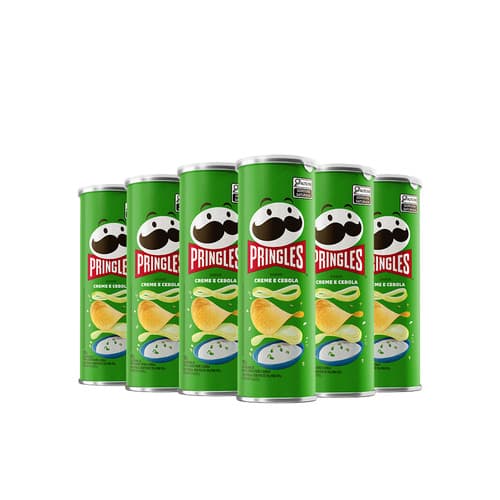 Kit Batata Pringles Creme E Cebola 6 Unidades
