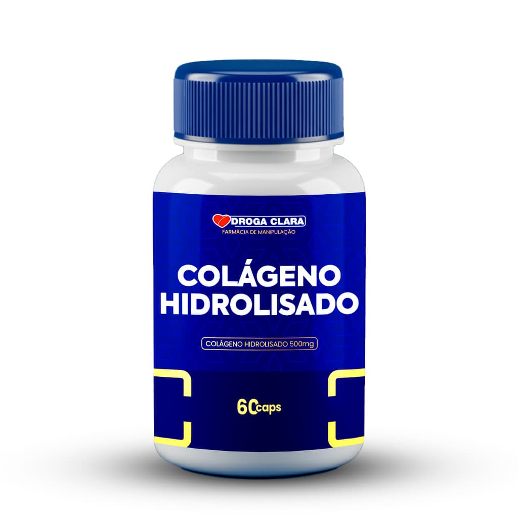 Colágeno Hidrolisado 500mg 60 Cápsulas