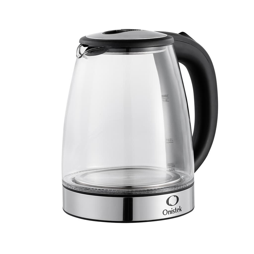 Chaleira Elétrica Térmica 1.8 litros Transparente Bule Com Tampa Café Chá 110v/220v Onistek ON-CL201