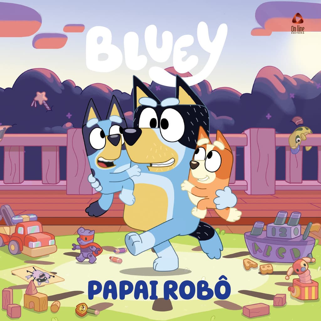 Bluey Livro de História - Papai Robô