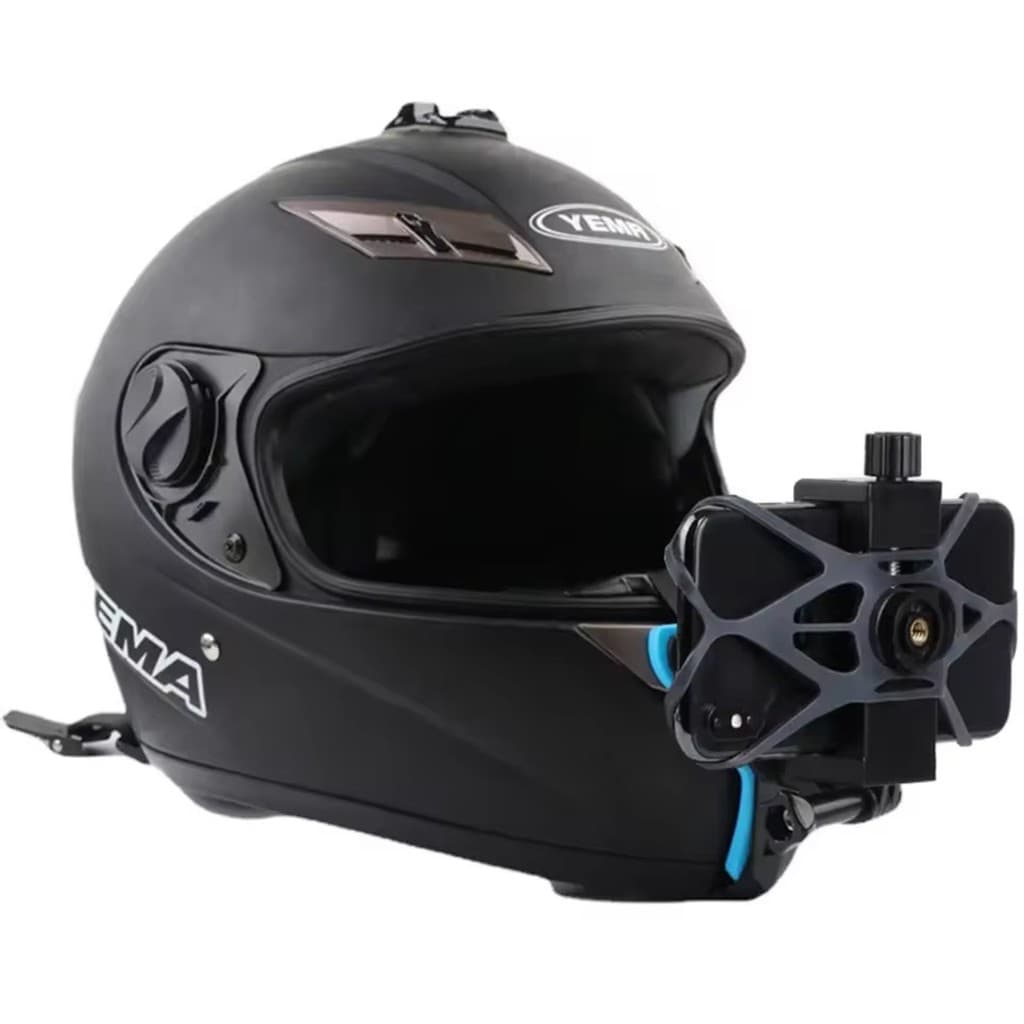 Suporte de Capacete para Celular Câmera Estável com Rotação 360 Antiderrapante Lelong LE-143