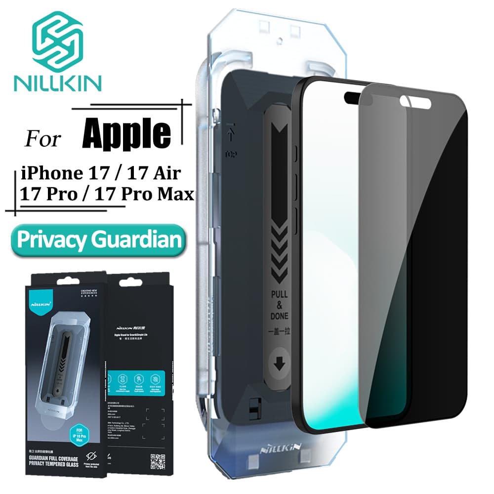 NILLKIN Tela Cheia De Vidro Temperado Para iPhone 17 Pro Max 17/16 Ar Fácil Instalação Privacidade Guardião Protetor De