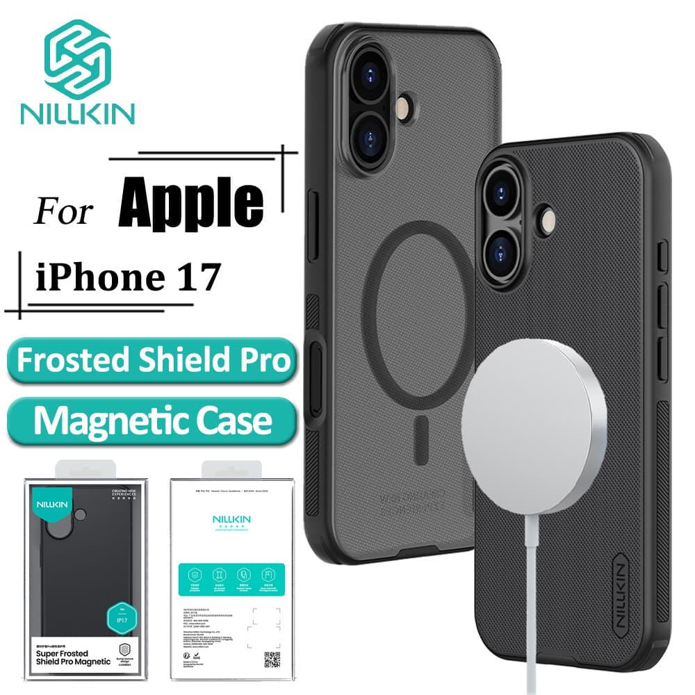 Nillkin Capa Magnética Para iPhone 17 Super Frosted Shield Pro Traseira À Prova De Choque