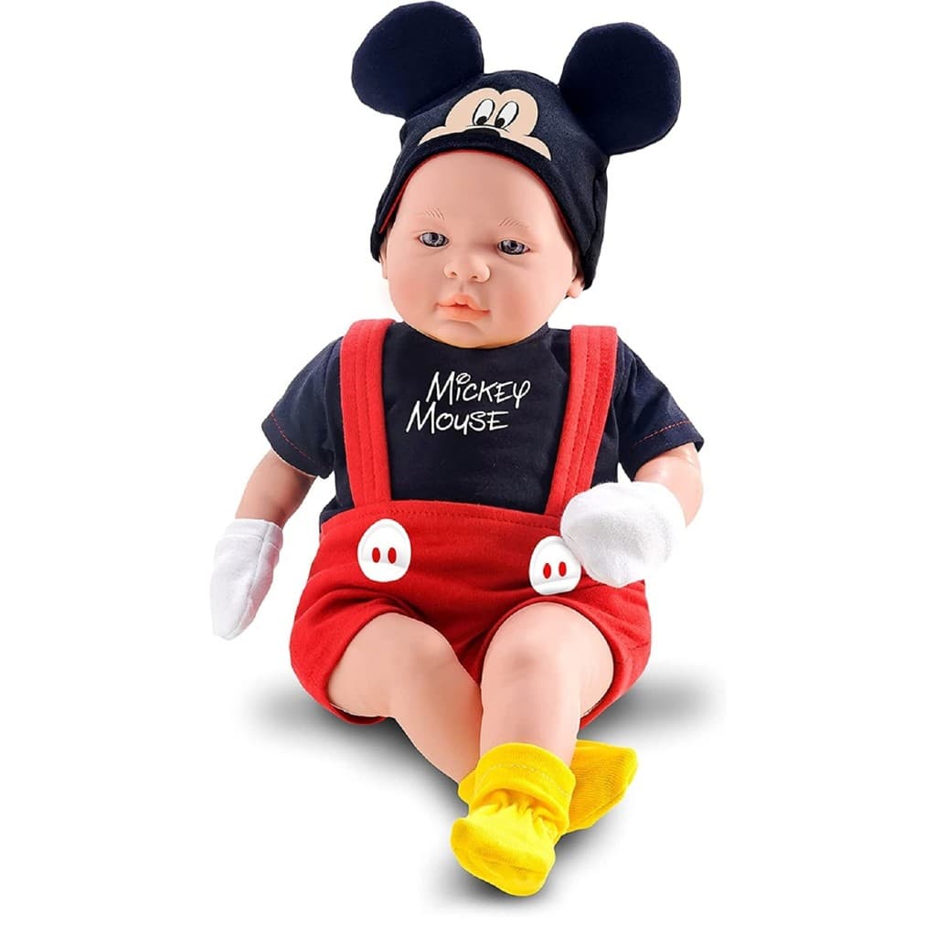 Boneco Recém Nascido Classic dolls Mickey Mouse 5161- Roma