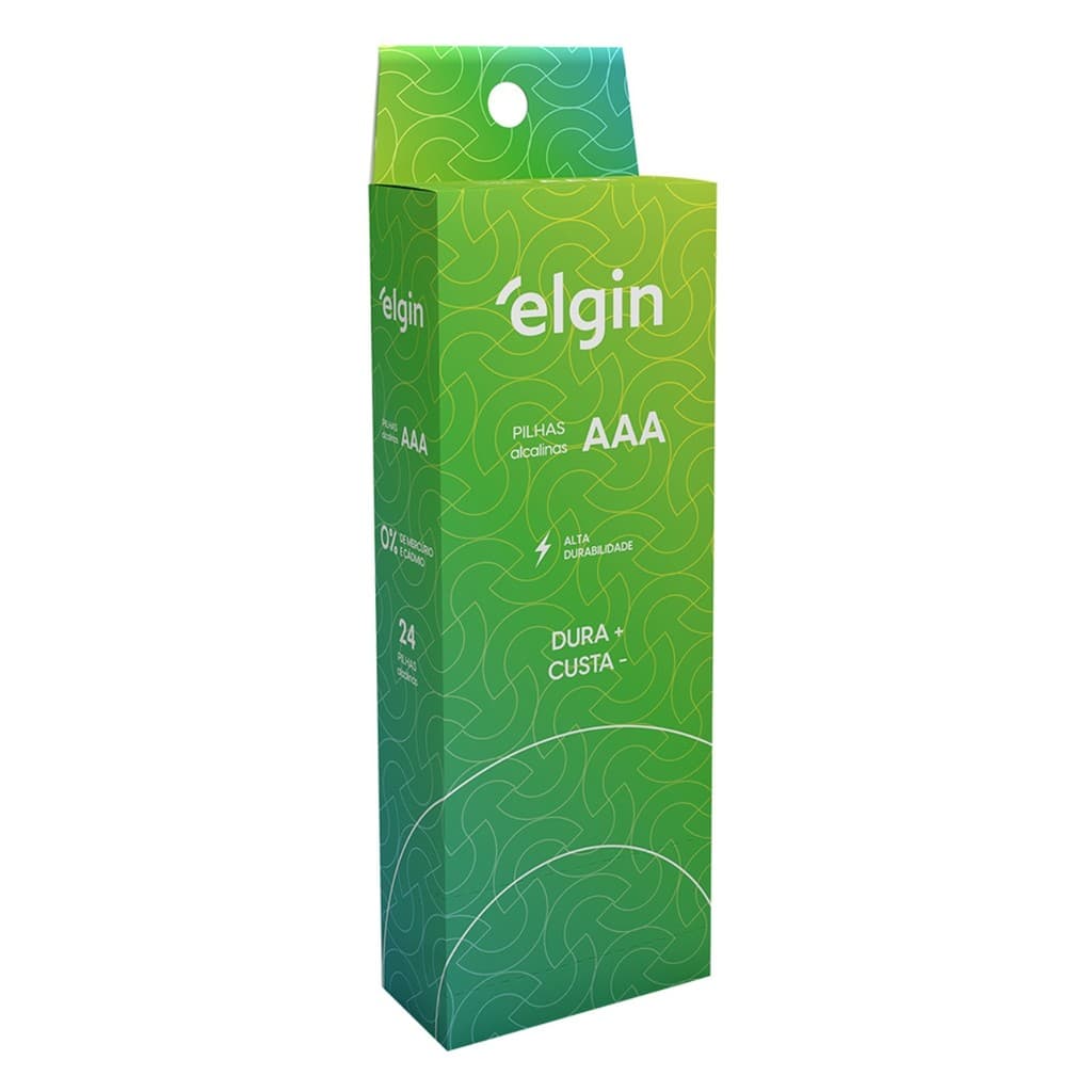 Pilha Alcalina AAA Palito Blister Com 24 Unidades Elgin