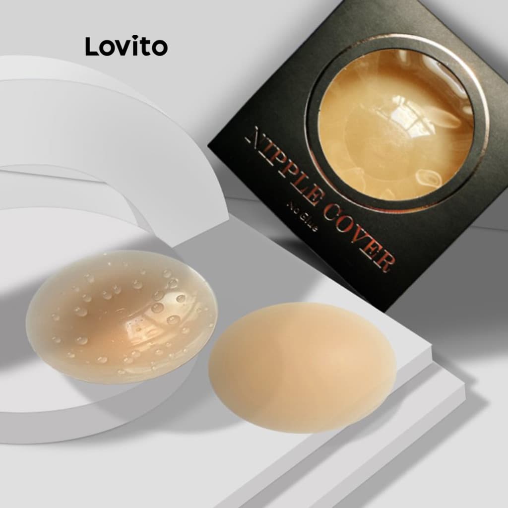 Lovito Casual Acessórios De Lingerie Push Up Sem Fio E Amigáveis ​​à Pele Para Mulheres LNE49245