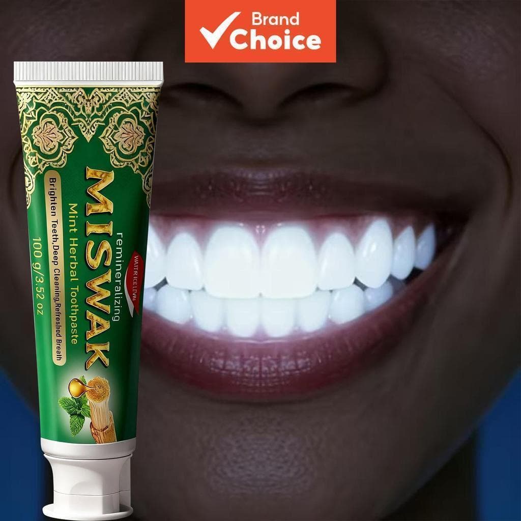 Creme Dental Herbal de Hortelã e Alcaçuz 100g - Limpeza Profunda, Clareamento dos Dentes e Hálito Fresco