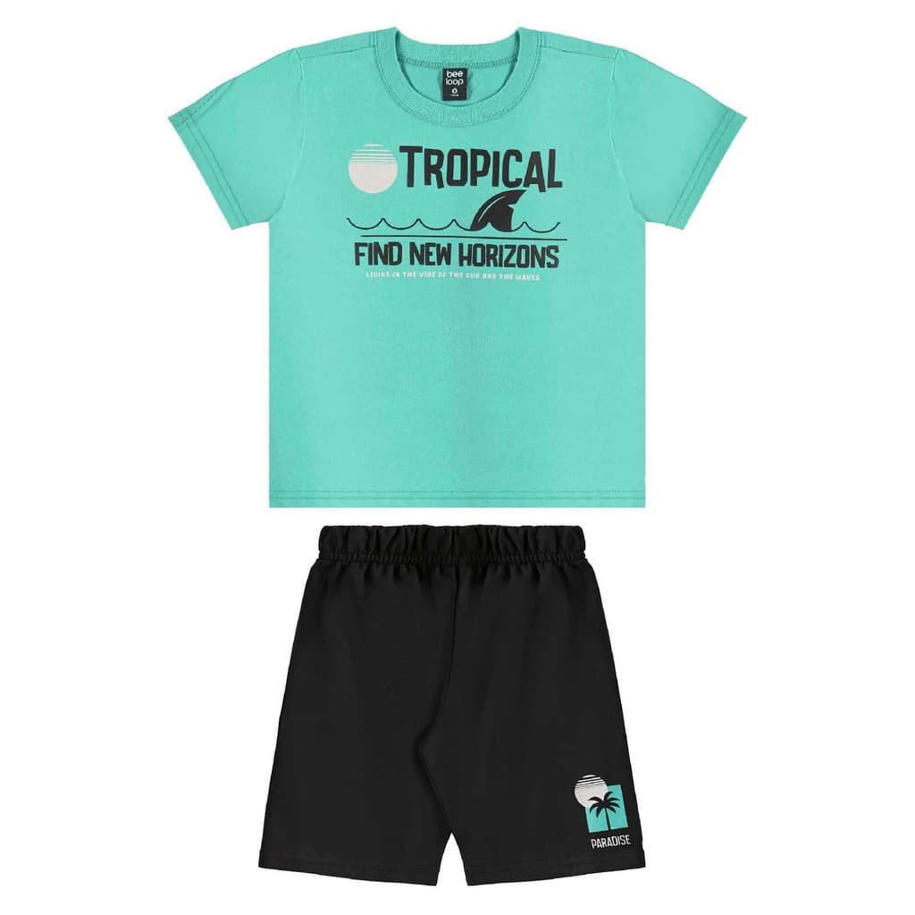 Conjunto Camiseta e Bermuda Bee Loop