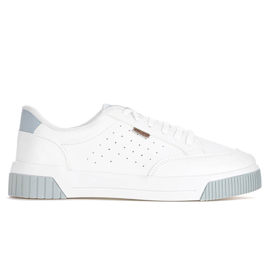 Tênis Anacapri  Urban Furinhos Branco e Azul Ardósia - Feminino