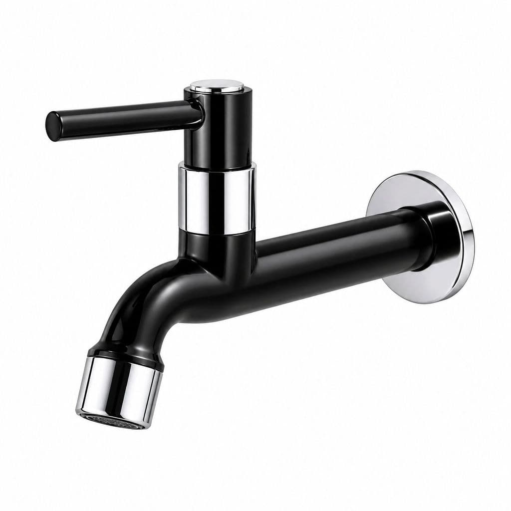 Torneira para Cozinha Tanque 1/4 de Volta com Arejador Preto