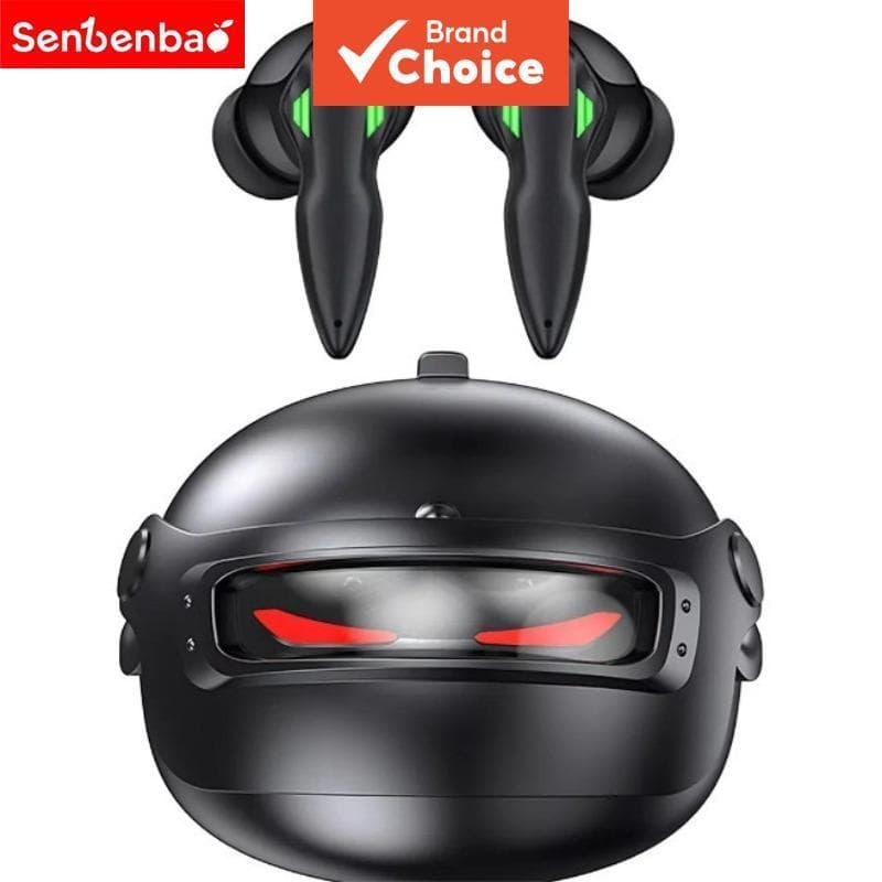 Senbenbao Fones De Ouvido buds 5 Pro Bluetooth Mais Novos Para Jogos Design De Capacete Luzes De Sopro Mental Hi Fi ENC