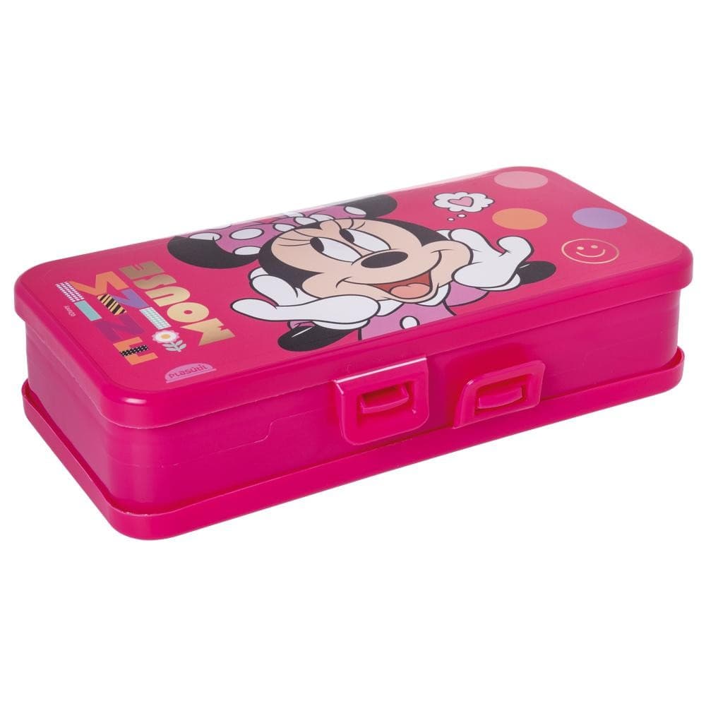 Organizador Duplo Minnie Rosa Multiuso Porta Treco Plasútil