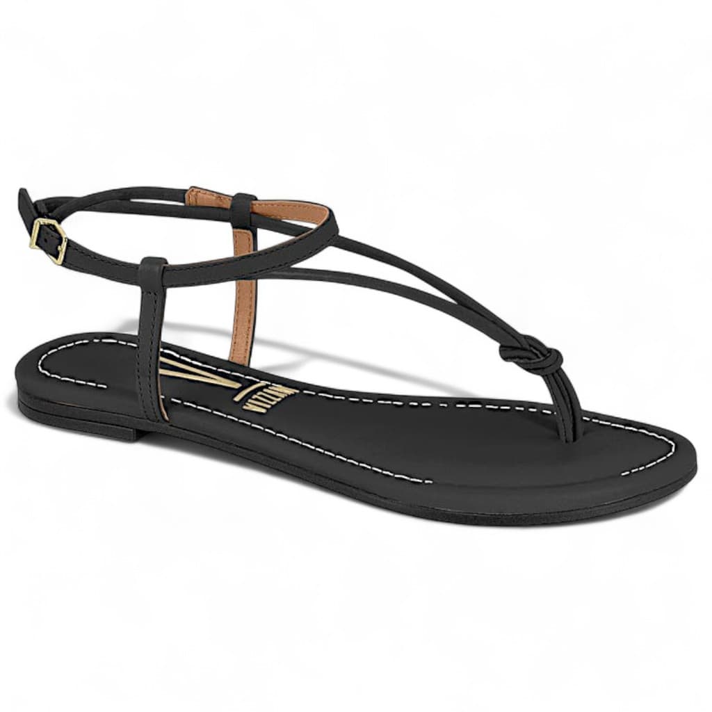 Sandalia Rasteira Vizzano Feminina Casual Tiras Macia Leve Original