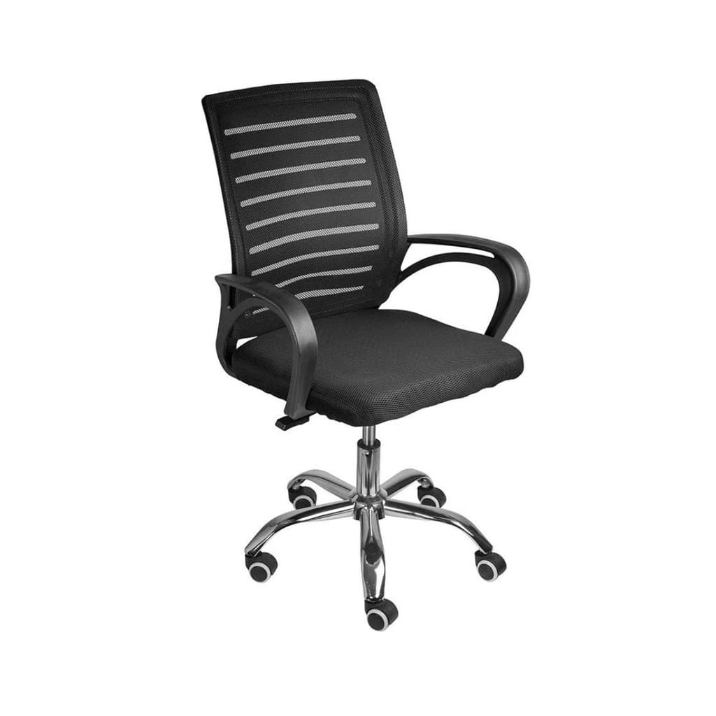 Cadeira de Escritório Secretaria Diretor Roma Ergonômica - Preta