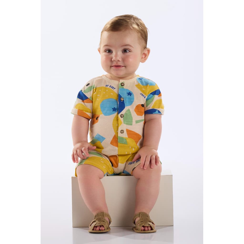 Macaquinho Frutas para Bebê Menino Up Baby