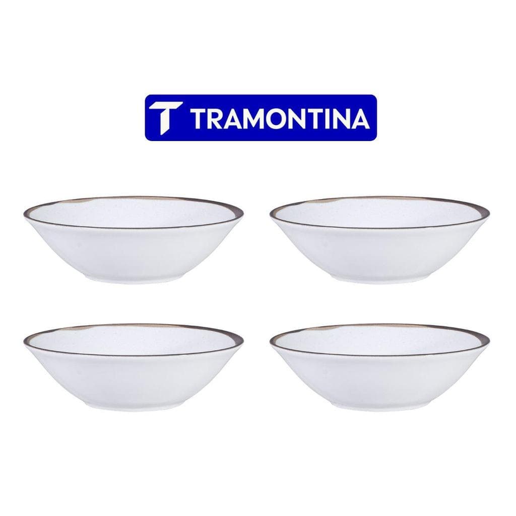 Conjunto 4 Tigelas Bowls Canyon Porcelana 18 cm Tramontina