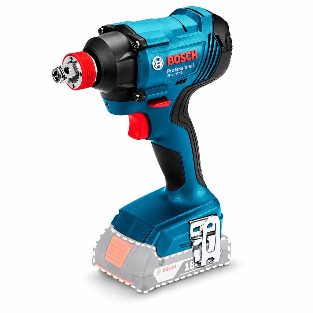 Chave de Impacto GDX 180-LI Bosch 1/4" e 1/2" de 18V e 180Nm