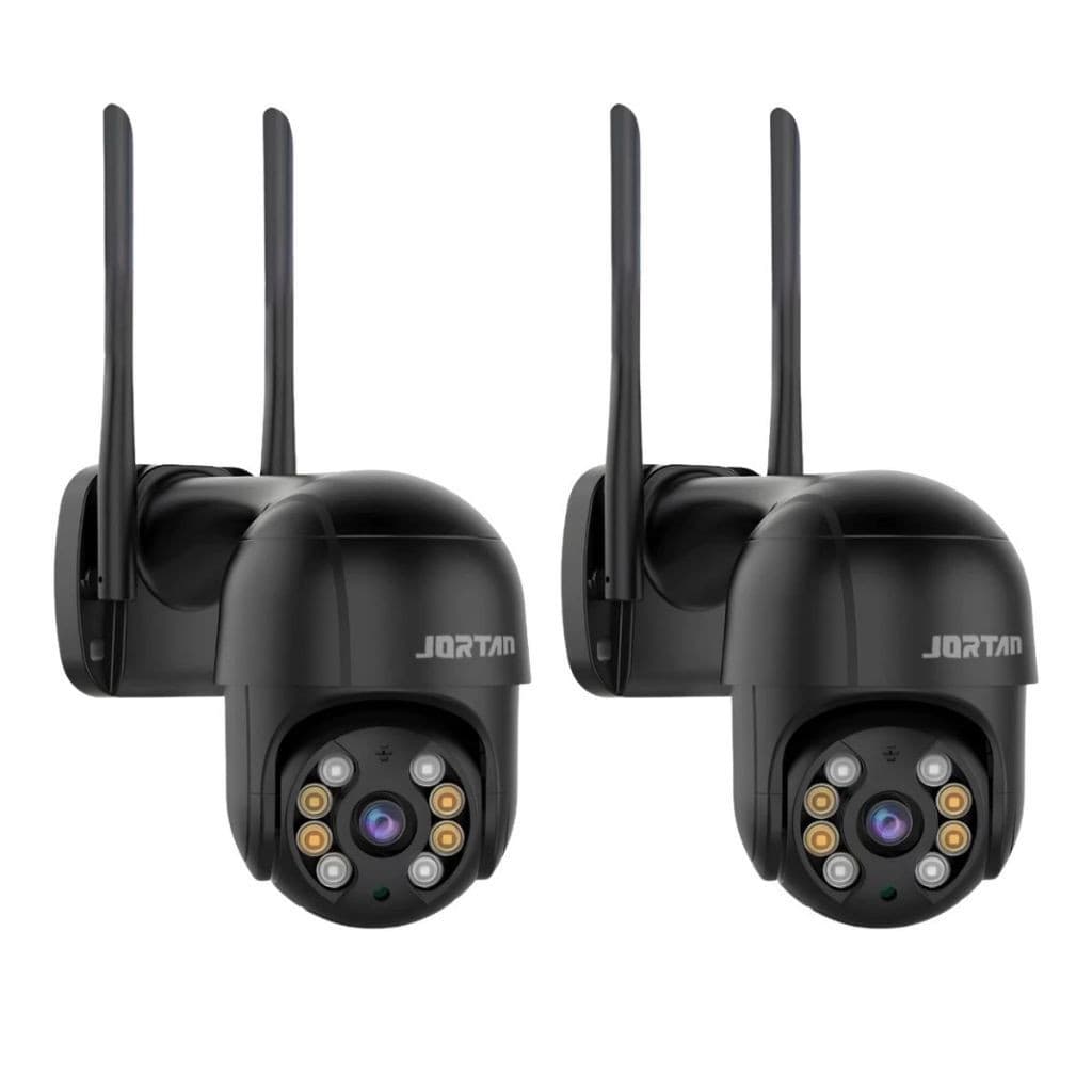 Kit 2 Câmera de Segurança IP Wi-fi Preto Externa Infravermelho Full HD - com App ICSee