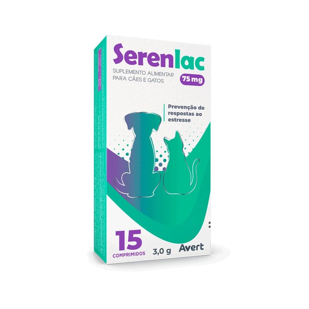 Serenlac 75mg Suplemento Alimentar C/ 15 comprimidos - Avert