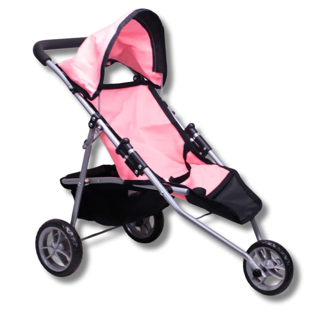 Carrinho de Boneca Com 3 Rodas Premium Rosa - Castela