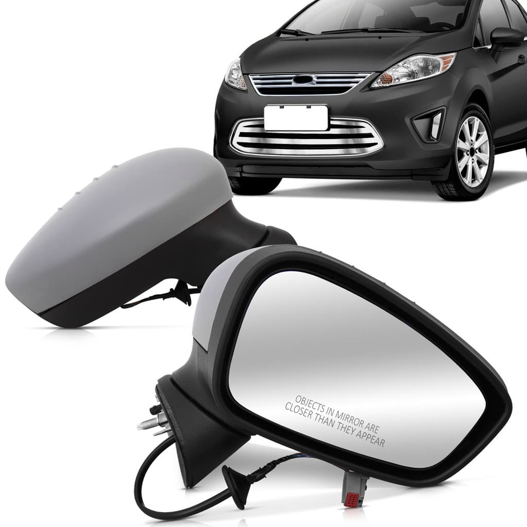 Retrovisor New Fiesta 2011 2012 2013 2014 2015 2016 2017 2018 2019 Elétrico Sem Pisca