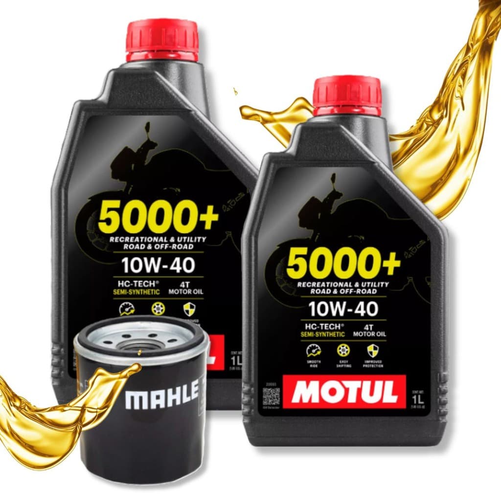 Troca de Óleo Vulcan 650 Abs / Versys 650 / Er6N Motul 5000+ 10w40 2 Litros + Filtro