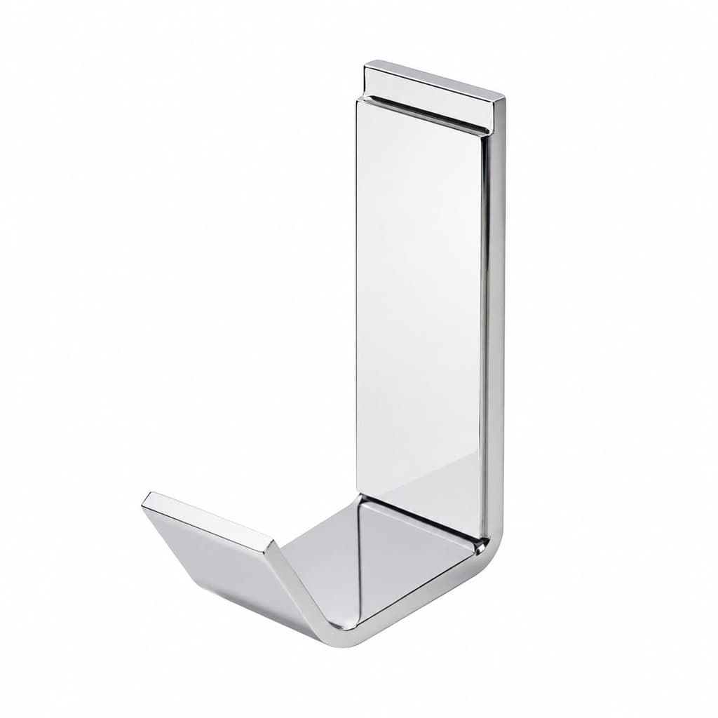 cabide em metal para banheiro porta objetos polido brilhante